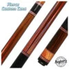 Pierce Custom Cue -Pau Ferro & Brazilian Tulipwood South West Style 6 Point Red/White/Blue Veneers -Seyberts Sale Store PC2400 850