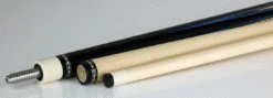 Jim Pierce Custom Cues - 12 Point With Ebony And Curly Maple- (2) Maple Shafts -Seyberts Sale Store PC2700EB6P BS2