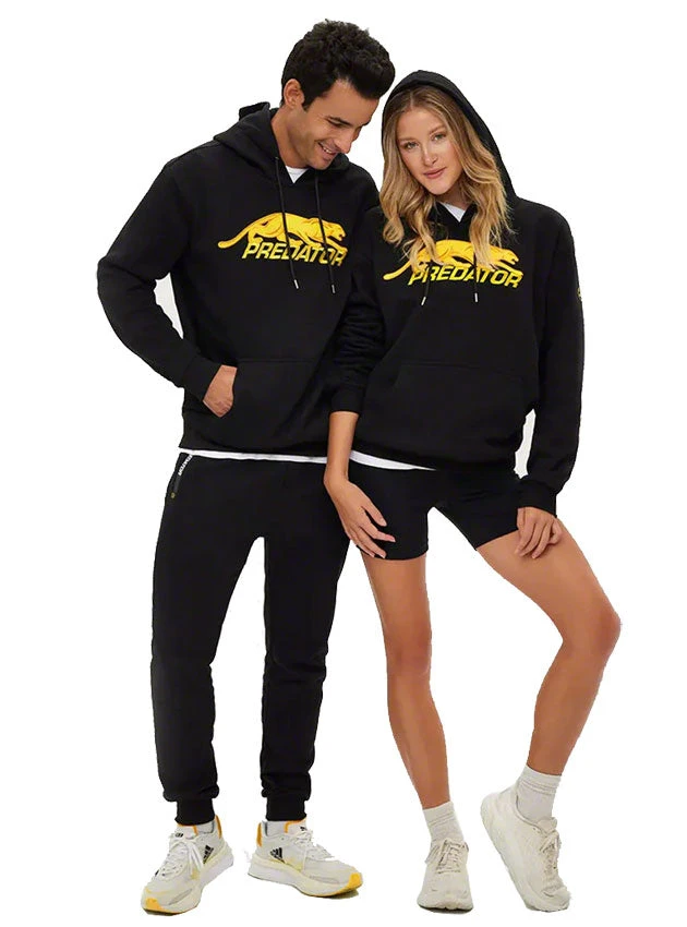 Predator Black W/ Yellow Logo Hoodie 4 Predator Black W/ Yellow Logo Hoodie - Image 4