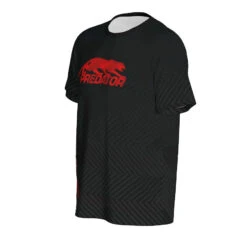 Predator Tech Tee Black With Red Logo T-Shirt -Seyberts Sale Store PREDTSTTRD RIGHTQUARTER