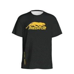 Predator Tech Tee Black With Yellow Logo T-Shirt