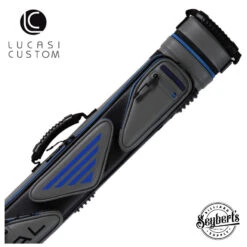 Lucasi Hybrid Rival Grey And Blue 3x4 Pool Cue Case - PXC2034