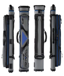 Lucasi Hybrid Rival Grey And Blue 3x4 Pool Cue Case - PXC2034 -Seyberts Sale Store PXC2034 fULL