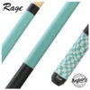 Rage Sky Blue Warped Checkers Pool Cue With Pressed Nylon Wrap 12 Rage Sky Blue Warped Checkers Pool Cue With Pressed Nylon Wrap -Seyberts Sale Store RG07 850