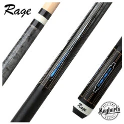Rage Blue Deco Graphic Pool Cue With Black Nylon Wrap