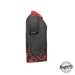 Seybert's Black And Red Splash Polo -Seyberts Sale Store SEYPOLOSPBKRD RIGHT