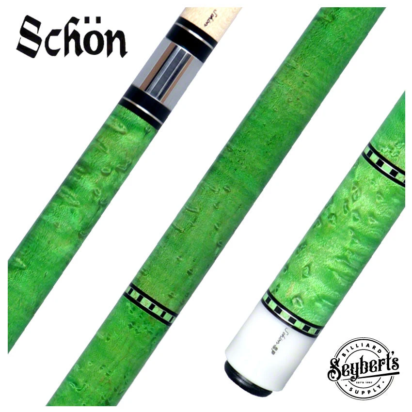 Schon Green Hulk Pool Cue - SPHULK 1 Schon Green Hulk Pool Cue - SPHULK
