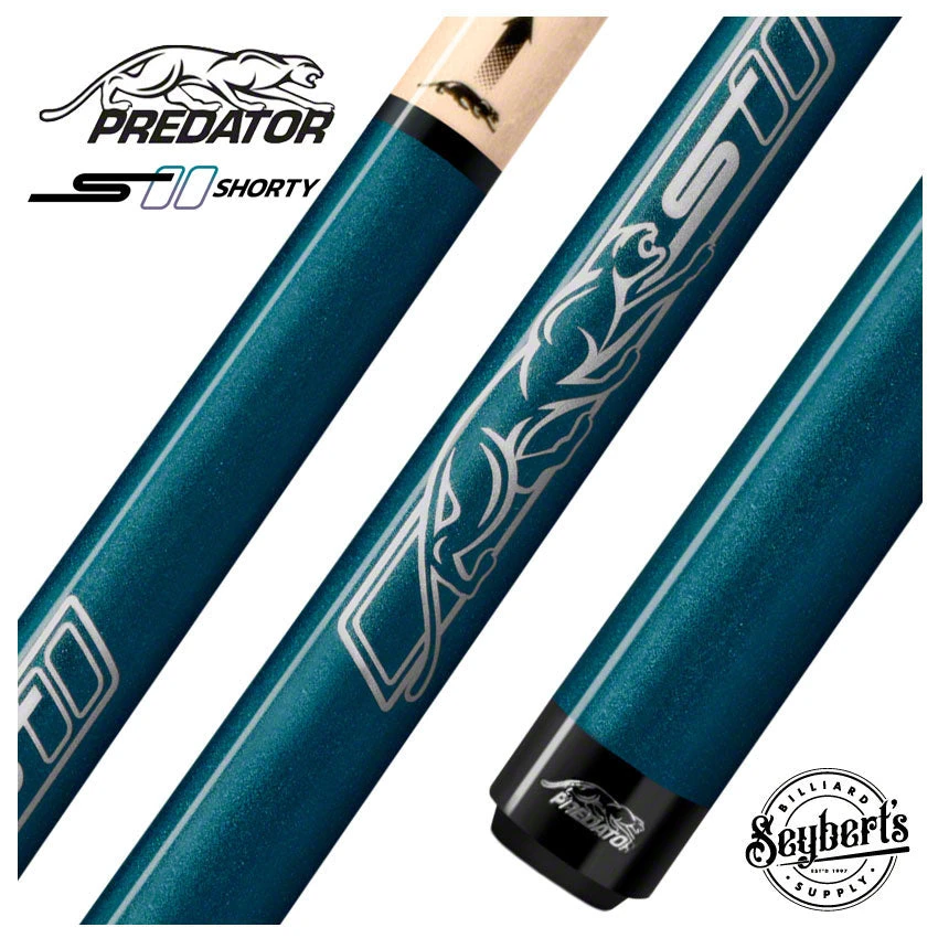 Predator Sport Shorty / Junior Blue No-Wrap Pool Cue - SPOJUNBLUNW 1 Predator Sport Shorty / Junior Blue No-Wrap Pool Cue - SPOJUNBLUNW