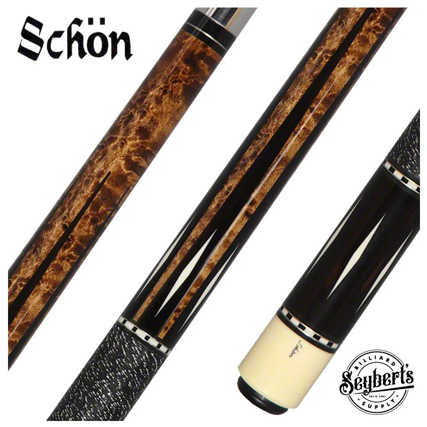 Schon STL Series Pool Cue - Dark Stain - STL13DS 1 Schon STL Series Pool Cue - Dark Stain - STL13DS