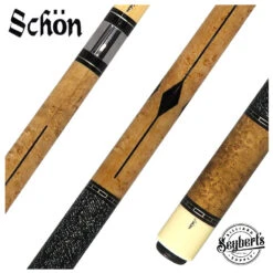 Schon STL Series Dark Stained Birdseye Maple Pool Cue - STL2DS
