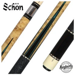 Schon STL Series Teal Points Pool Cue - STL5T