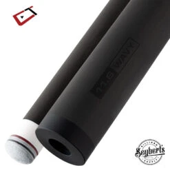 Cuetec Cynergy Mezz Wavy Joint Thick Black Collar Carbon Shaft-11.8mm