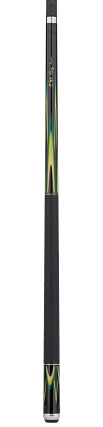 Predator Sang Lee 2-2 Black With Green / Maple / Ebony Butterfly Points Limited Edition Pool Cue - Radial With Luxe Leather Wrap 4 Predator Sang Lee 2-2 Black With Green / Maple / Ebony Butterfly Points Limited Edition Pool Cue - Radial With Luxe Leather Wrap - Image 4