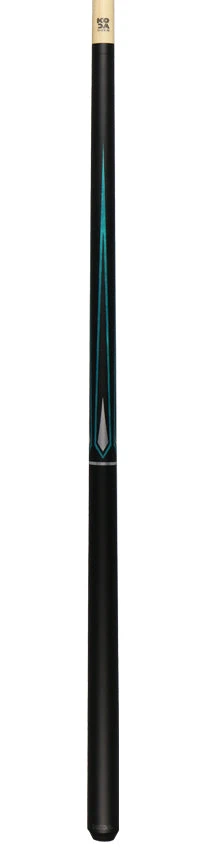 KODA Black With Blue And Silver Graphic Pool Cue - KD47BL 6 KODA Black With Blue And Silver Graphic Pool Cue - KD47BL - Image 6