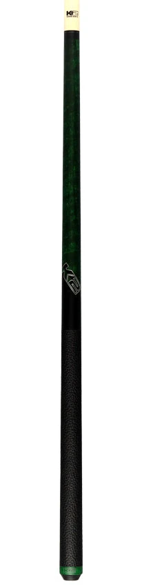 K2 Matte Green-Stained Maple Pool Cue With Leather Wrap And 12.50mm LD Shaft - KLCGN 6 K2 Matte Green-Stained Maple Pool Cue With Leather Wrap And 12.50mm LD Shaft - KLCGN - Image 6