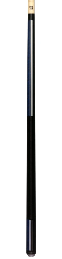 KODA Split Design Black And Blue Graphic Play Cue With Irish Linen Wrap 6 KODA Split Design Black And Blue Graphic Play Cue With Irish Linen Wrap - Image 6