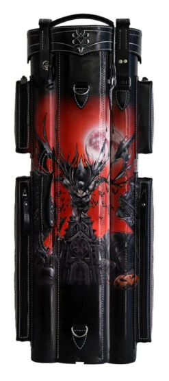 Volturi Custom Batman Red 4x8 Hard Pool Cue Case - VCBATMAN4X8R -Seyberts Sale Store VCBATMAN4X8R ART