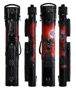 Volturi Custom Batman Red 4x8 Hard Pool Cue Case - VCBATMAN4X8R -Seyberts Sale Store VCBATMAN4X8R FULL