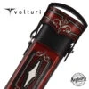Volturi Custom Brogue Red 3x6 Hard Pool Cue Case - VCBS3X6REDBLK -Seyberts Sale Store VCBS3X6REDBLK
