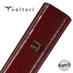 Volturi Fellini Style Burgundy 2x2 Hard Pool Cue Case - VCFS2X2BURG