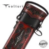 Volturi Custom Venice Black/Red 2x4 Hard Pool Cue Case - VCVS2x4BLKRED