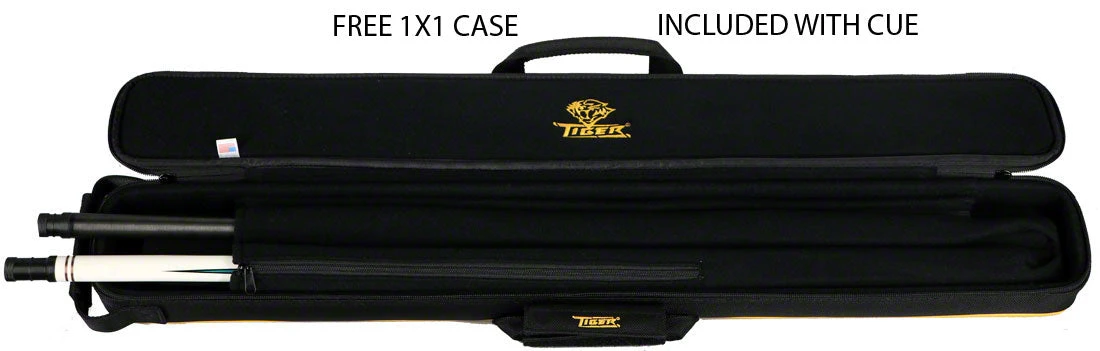 Tiger Limited Edition White Tiger Pool Cue - Fortis Pro Carbon Fiber Shaft And Tiger 1x1 Case - WT-1P 3 Tiger Limited Edition White Tiger Pool Cue - Fortis Pro Carbon Fiber Shaft And Tiger 1x1 Case - WT-1P - Image 3