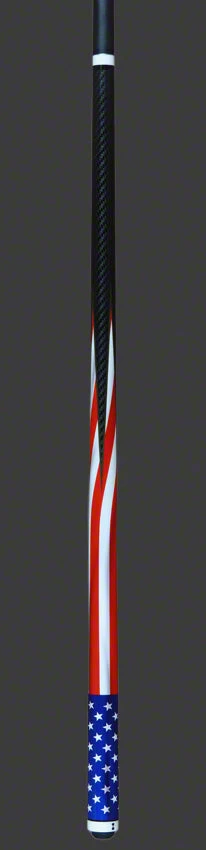 Becue V2 Carbon Fiber Old Glory Play Cue - BC217 4 Becue V2 Carbon Fiber Old Glory Play Cue - BC217 - Image 4