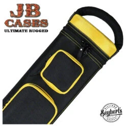 JB Ultimate Rugged Black/Gold Pool Cue Case - URBKGD