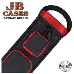 JB Ultimate Rugged Black/Red Pool Cue Case - URBKRD