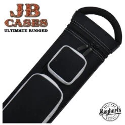 JB Ultimate Rugged Black/White Pool Cue Case - URBKWH