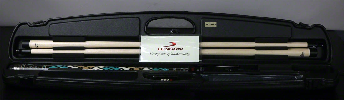 Longoni Stecca Dedalo Ocean Silver XVIII S2 Pool Cue With S2 American Wood Shaft - LG24469 8 Longoni Stecca Dedalo Ocean Silver XVIII S2 Pool Cue With S2 American Wood Shaft - LG24469 - Image 8