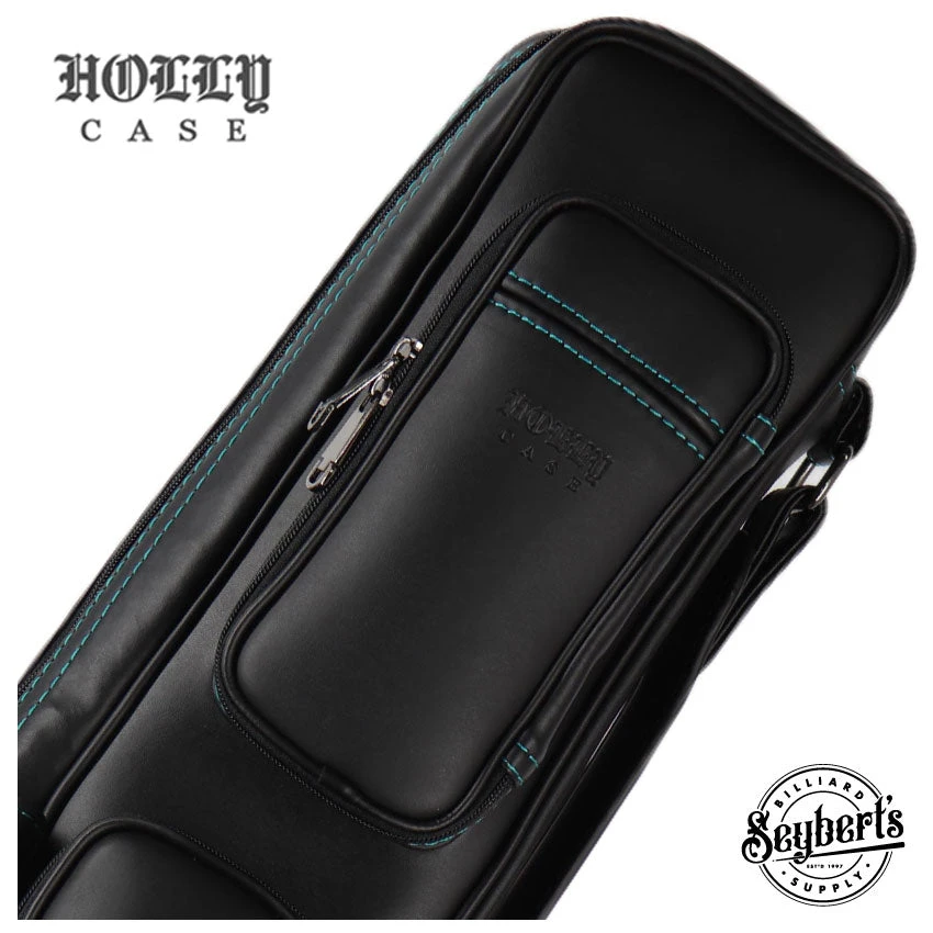 Holly Butterfly Stitched Turquoise 3x5 Pool Cue Case - BTF35T 1 Holly Butterfly Stitched Turquoise 3x5 Pool Cue Case - BTF35T