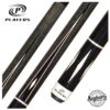 Players Classic Series Smoke Grey Stained 4 Black And White Point Graphic Pool Cue - C807
