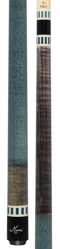 Meucci Gray Stained Maple And Blue/Black Wrapless Pool Cue With Pro Shaft - BE-12 5 Meucci Gray Stained Maple And Blue/Black Wrapless Pool Cue With Pro Shaft - BE-12 - Image 5