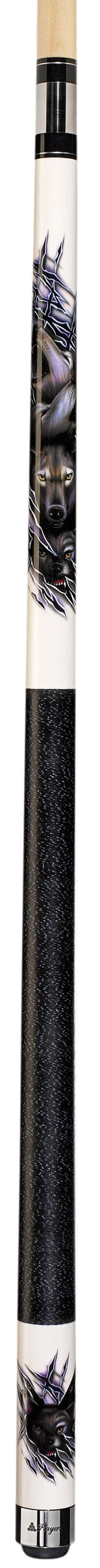 PlayersWhite With Howling Wolf Graphic Pool Cue - DCWWP 3 PlayersWhite With Howling Wolf Graphic Pool Cue - DCWWP - Image 3