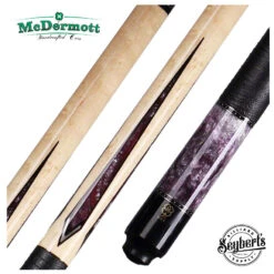 McDermott G Series Birdseye Maple With Violet Storm Purple Pearl Points Pool Cue - G430