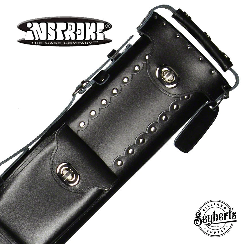 Instroke Geo Black 3x5 Pool Cue Case - GEO3X5B 1 Instroke Geo Black 3x5 Pool Cue Case - GEO3X5B