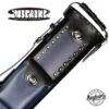 Instroke Geo Leather Black/Blue 3x7 Pool Cue Case - GEO3X7BKBL