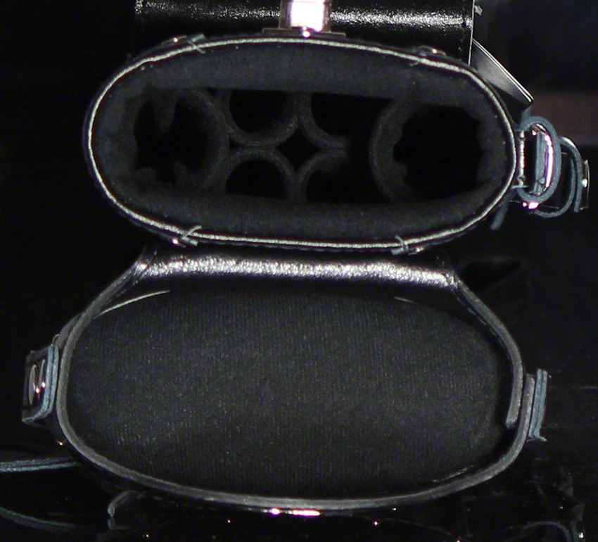 Instroke Geo Leather Black/Yellow 2x4 Pool Cue Case - GEO2X4BY 3 Instroke Geo Leather Black/Yellow 2x4 Pool Cue Case - GEO2X4BY - Image 3