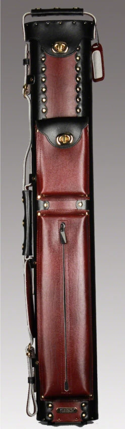 Instroke Geo Leather Black/Burgundy 3x7 Pool Cue Case - GEO3X7BKBU -Seyberts Sale Store geo3x7bkbu 1 a2991304 7180 4a64 af53 dd57feb289b5