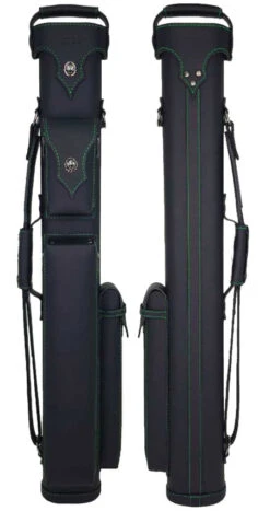 Holly Spectrum Stitched Emerald Pool Cue Case - HSG -Seyberts Sale Store hsm24gr side