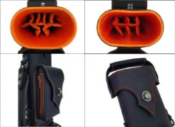 Holly Spectrum Stitched Amber Pool Cue Case - HSO (DIS) -Seyberts Sale Store hsm24or bs2