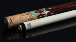 PureX Technology Pool Cue - Golden Birdseye Maple With Cocobolo And Imitation Bone Graphic Decal - HXT72 -Seyberts Sale Store hxt72 bs2 92390e7e 6bdd 442c 9f8a 87dee6e2e455