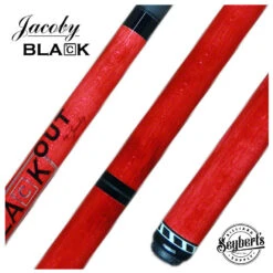 Jacoby BlaCkOut Red No Wrap Break/Jump Cue - JACBKOUTRD