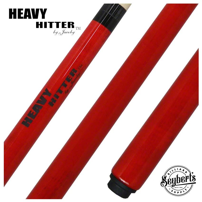Jacoby Custom Red Heavy Hitter Break Cue - JACHHRED 1 Jacoby Custom Red Heavy Hitter Break Cue - JACHHRED