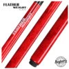 Jacoby Custom Red Feather Weight Break Cue - JFWBCRD