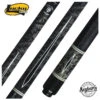 Lucky Gray Burl With Black Points Graphic Pool Cue With Textured Crackle Wrap - L54 -Seyberts Sale Store l54 1497025553 l54 850 846609ee 209e 4e16 b35c 115fd7821e7b