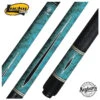 Lucky Blue Burl With Black Points Graphic Pool Cue With Leatherette Wrap - L55 -Seyberts Sale Store l55 1497025708 l55 850 7a17d99a 505d 4cf9 91e4 c76a52bc318a