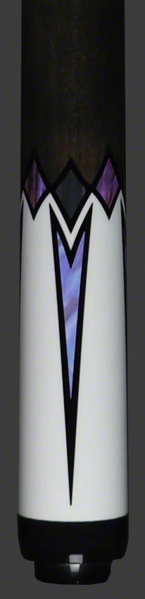 Lucky White 4 Point With Gray No Wrap Pool Cue - L75 3 Lucky White 4 Point With Gray No Wrap Pool Cue - L75 - Image 3