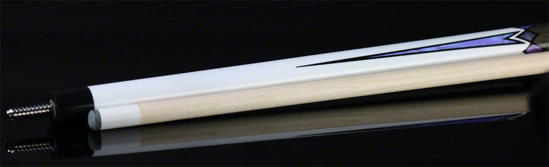 Lucky White 4 Point With Gray No Wrap Pool Cue - L75 5 Lucky White 4 Point With Gray No Wrap Pool Cue - L75 - Image 5